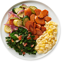 Order 4 Veggie Plate Combo food online from Lubys Cafeteria store, Pharr on bringmethat.com