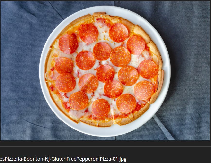 Order Pepperoni Pizza - Personal 12" food online from Vinnie's Pizzeria Ristorante store, Boonton on bringmethat.com