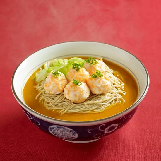 Order A3 Ebiko Prawn Paste Noodle 鱼子虾滑赤汤面 food online from Le Shrimp Ramen store, Costa Mesa on bringmethat.com