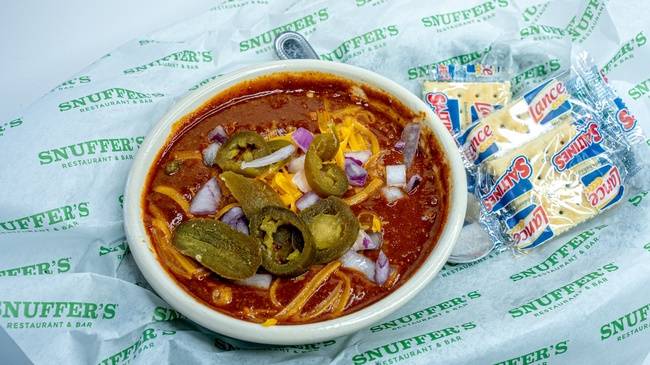 Order Cup - Chili food online from Snuffer's Restaurant & Bar store, Dallas on bringmethat.com