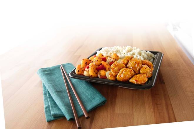 Order Plate with Chili Crisp Shrimp food online from Panda Express store, Bullhead City on bringmethat.com