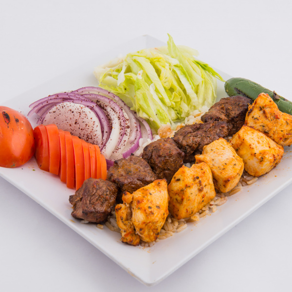 Order Mix Beef Shish and Chicken Kebab food online from Mangal Kabob  store, Sunnyside on bringmethat.com
