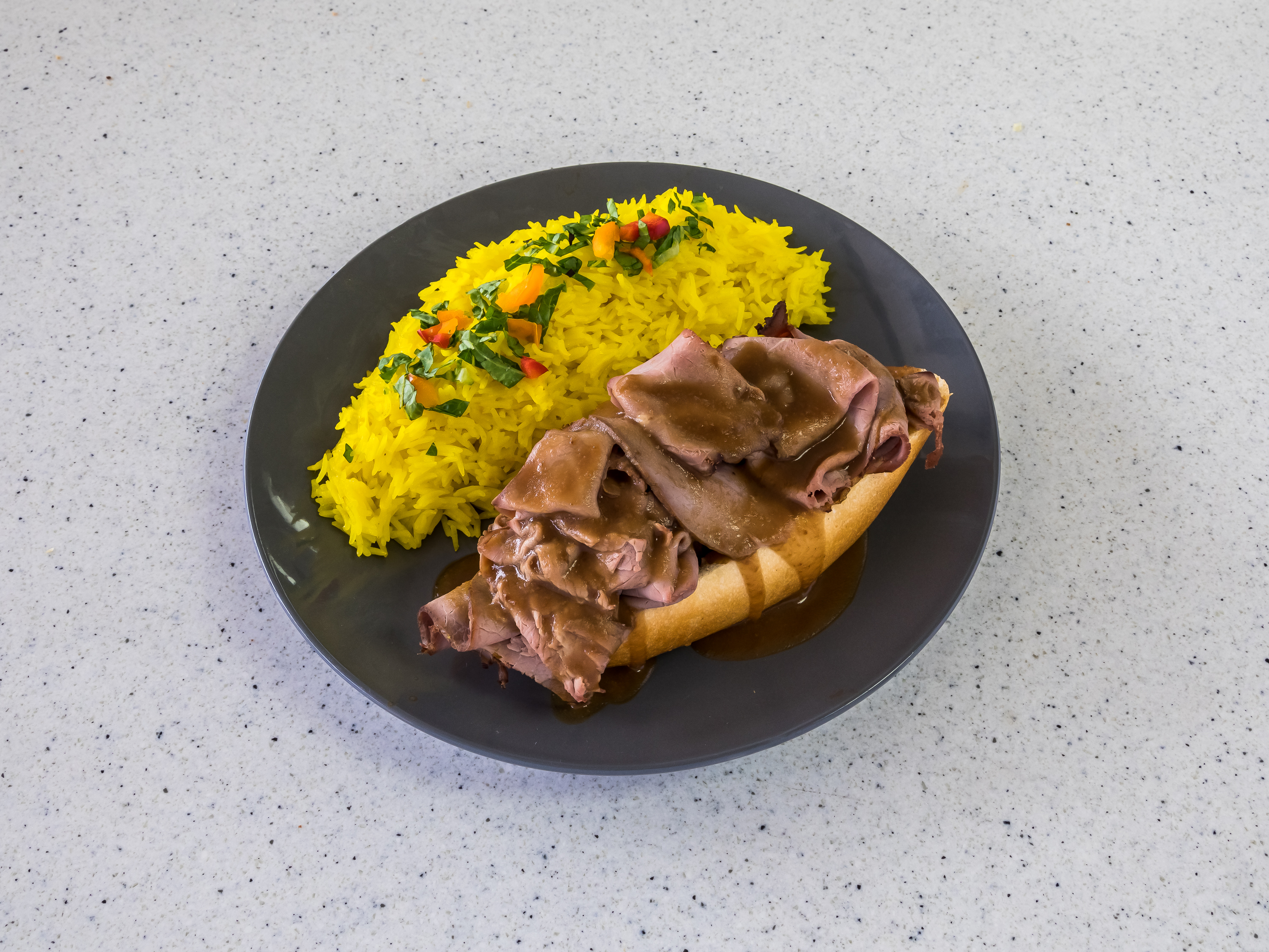 Order 2. Open Face Roast Beef Sandwich food online from Home Town Dining store, Phoenix on bringmethat.com