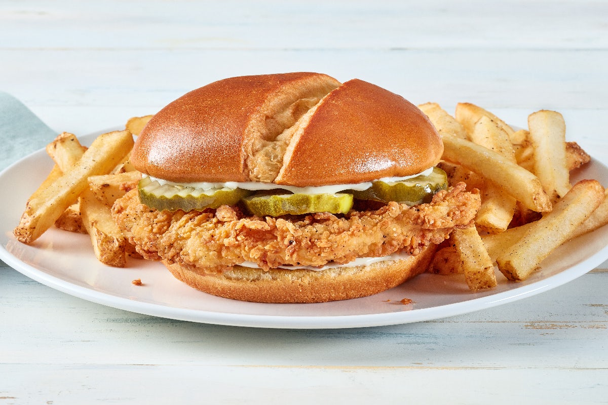 Order New! Chicken Sandwich food online from Ocharleys store, Fayetteville on bringmethat.com