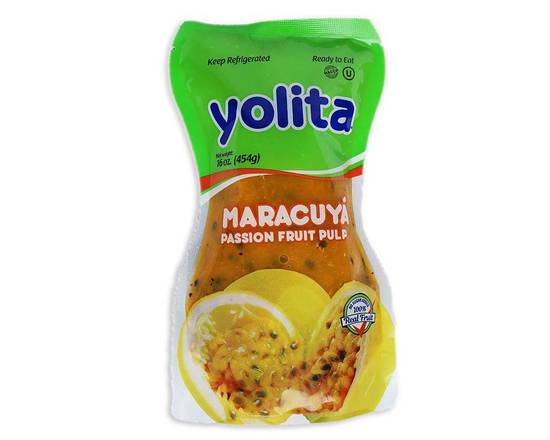 Order Yolita Passion Fruit Pulp (16 oz) food online from Ctown Supermarkets store, Uniondale on bringmethat.com