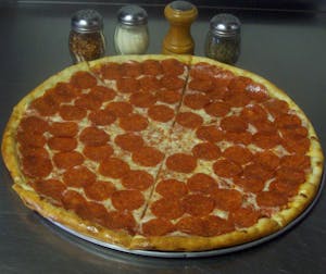 Order Four 18" 2-Topping Pizzas food online from Massino's Pizzeria store, Aurora on bringmethat.com