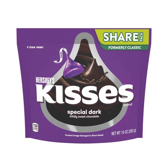 Order Hershey's Kisses Dark Chocolate Candy (10 oz) food online from Rite Aid store, Eugene on bringmethat.com