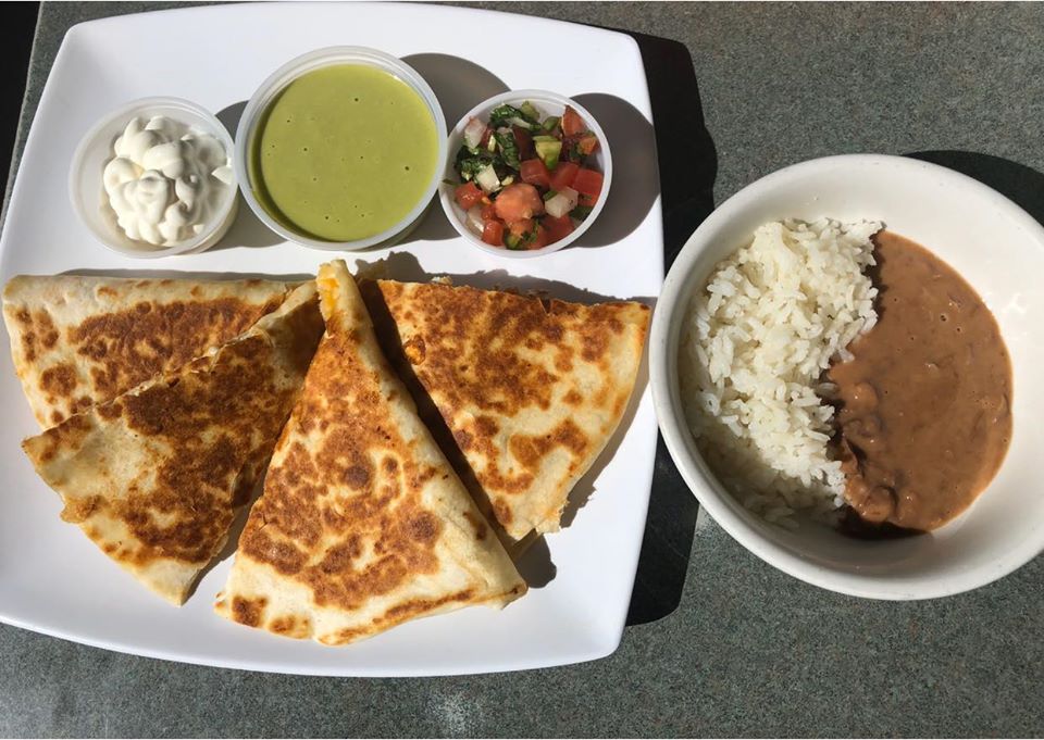 Order Grilled Chicken Quesadilla food online from American Essence Cafe store, Houston on bringmethat.com