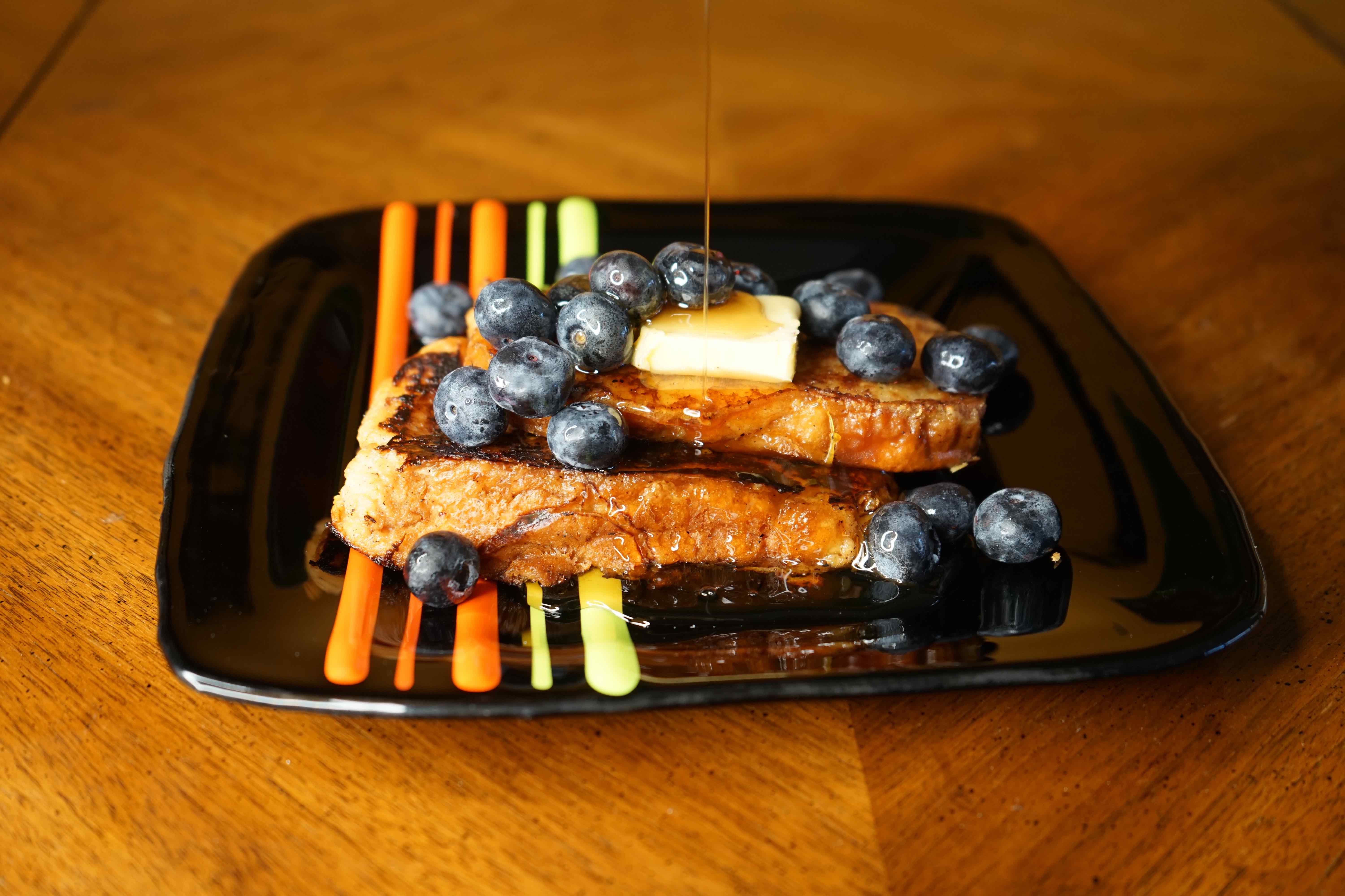 Order Blueberry French Toast food online from Crepe Express store, Houston on bringmethat.com