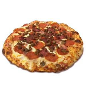 Order Meat Lovers Pizza food online from Pizza Man store, North Hollywood on bringmethat.com
