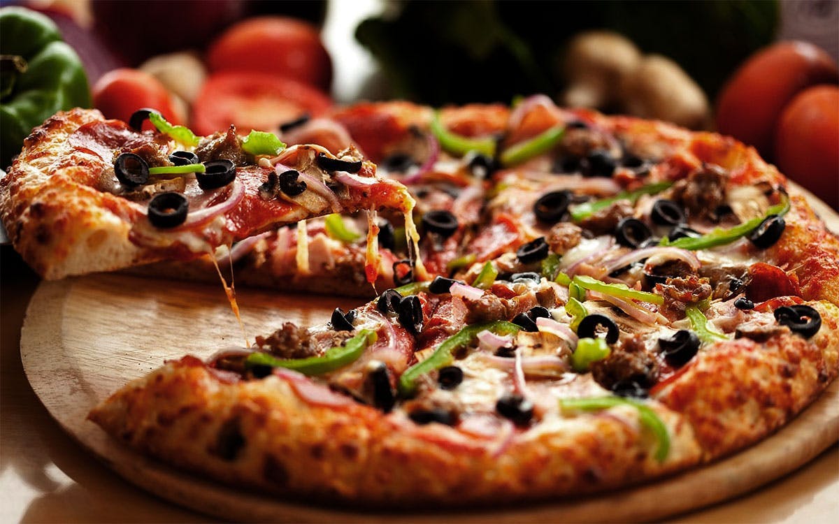 Order The Works Pizza - Small food online from TJ's On Cedar store, Newington on bringmethat.com