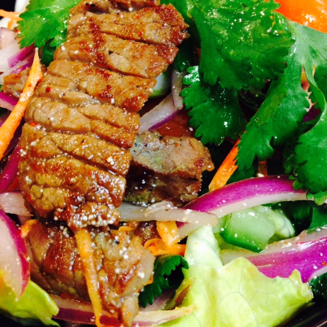 Order Num Tok Salad food online from Panida thai & sushi bar store, Rockville on bringmethat.com