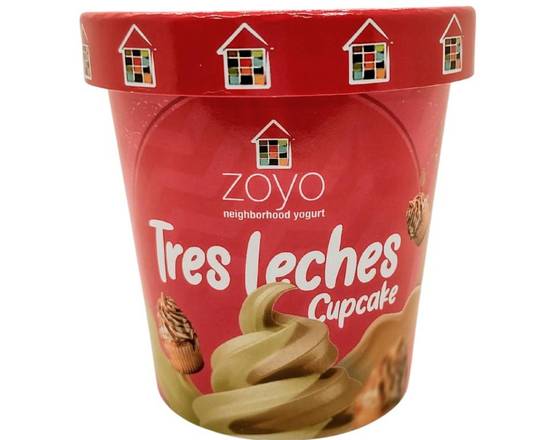 Order Tres Leches Cupcake Frozen Yogurt (14oz) food online from Zoyo Frozen Yogurt store, Phoenix on bringmethat.com