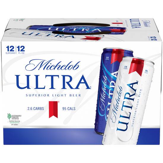 Order Michelob Ultra, 12pk-12oz can beer (4.2% ABV) food online from Chapman Liquor store, Orange on bringmethat.com