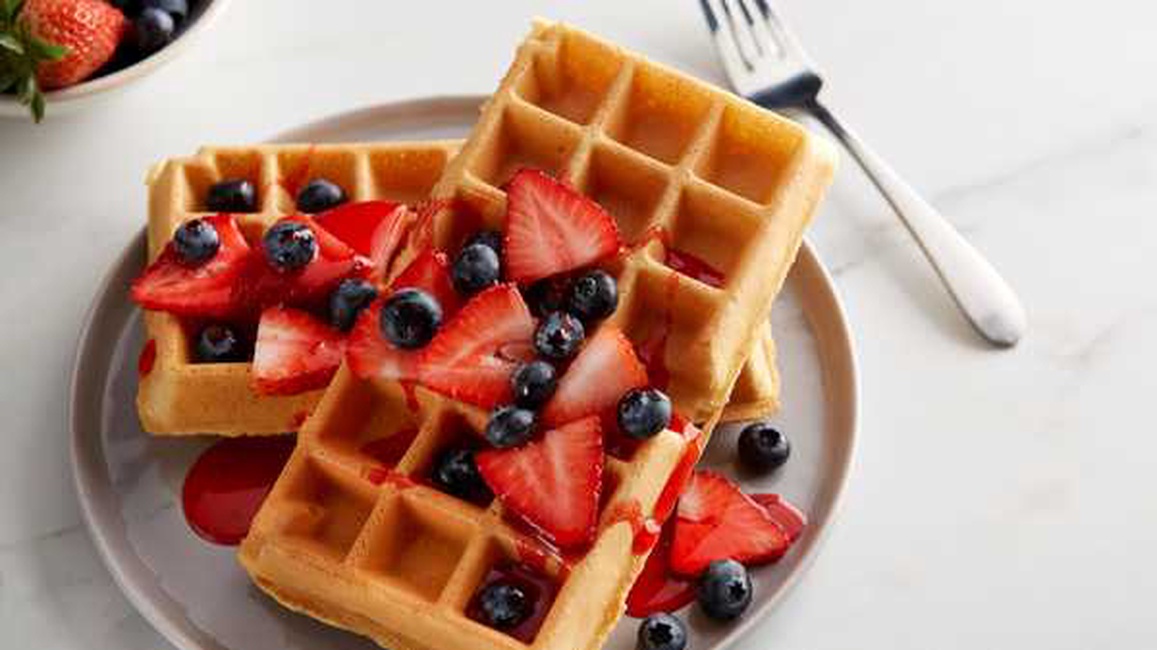 Order Two Waffles Grande food online from Mimis Cafe store, Antioch on bringmethat.com