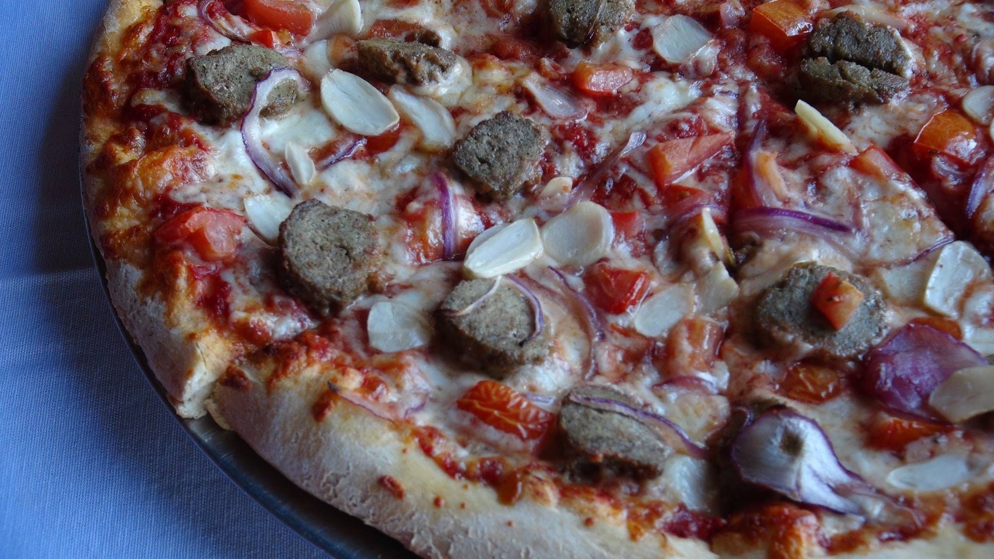 Order Mama Mia Pizza - Small 12'' food online from That Guy's Pizza store, Fountain Hills on bringmethat.com