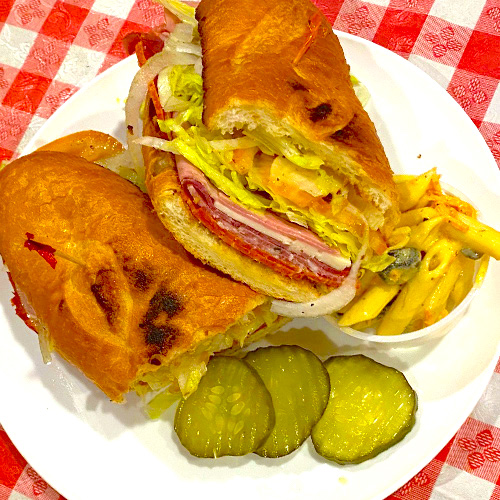 Order Hot Italian Submarine Sandwich food online from Mama Cozza's store, Anaheim on bringmethat.com