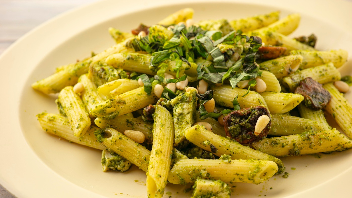 Order Chicken Pesto Pasta food online from Zpizza store, San Clemente on bringmethat.com