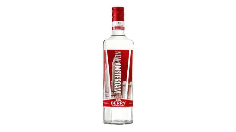 Order New Amsterdam Red Berry Vodka food online from Waldi Discount Liquor store, Ansonia on bringmethat.com