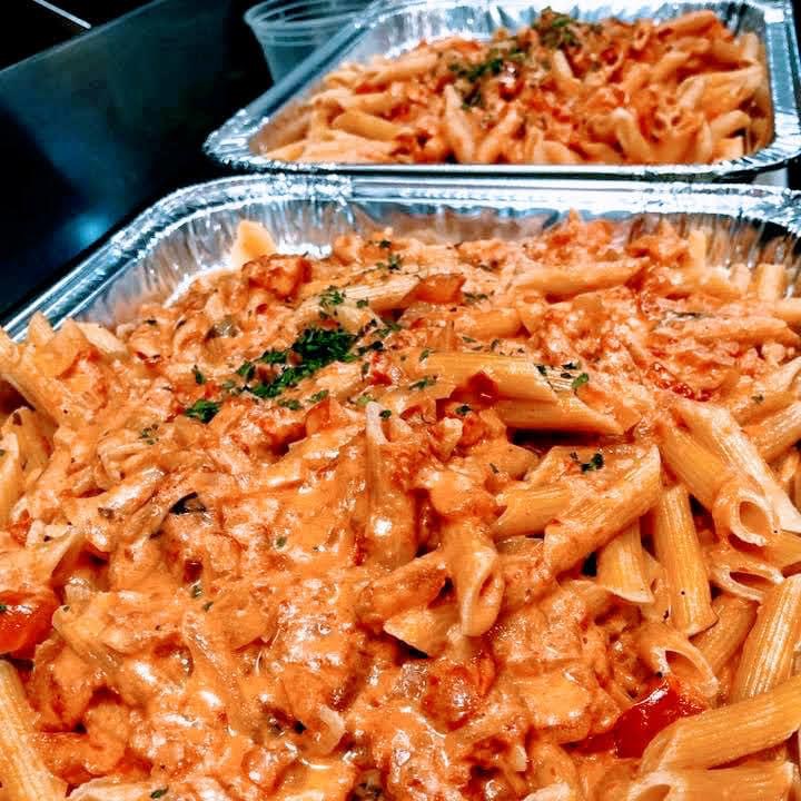 Order Half tray penne vodka  food online from Chris Pizza store, Clifton on bringmethat.com