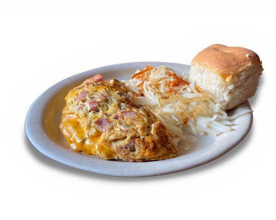 Order Meat-Lover's Omelet food online from Norma's Cafe store, Frisco on bringmethat.com