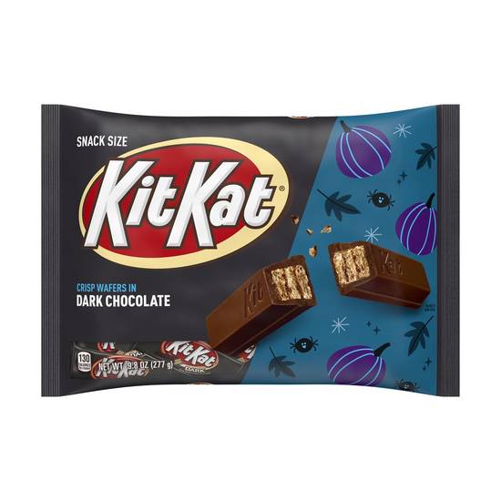 Order KIT KAT Dark Chocolate Snack Size Wafer Candy Bars, 9.8 OZ food online from CVS store, WATERFORD on bringmethat.com