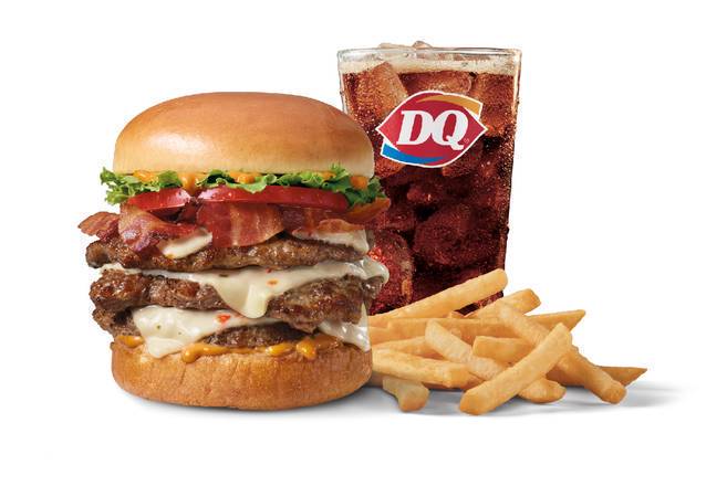 Order FlameThrower® Signature Stackburger Triple Combo food online from Dairy Queen Grill & Chill store, Alabaster on bringmethat.com