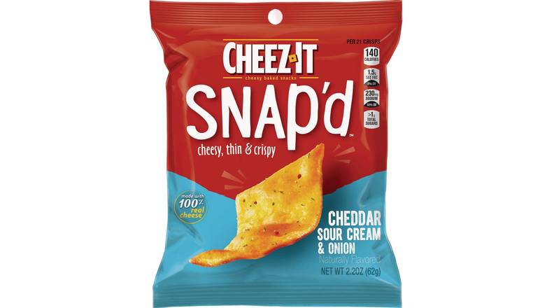 Order Cheez-It Snap'd Cheddar Sour Cream Onion food online from Route 7 Food Mart store, Norwalk on bringmethat.com
