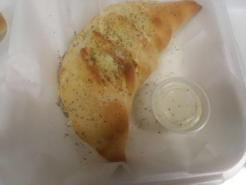 Order Chicken & Cheese Calzone - Calzone food online from Rico's Pizza & Sub store, Elizabethton on bringmethat.com