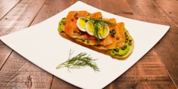 Order Smoked Salmon Dill Toast food online from Avocado Theory store, Tinley Park on bringmethat.com
