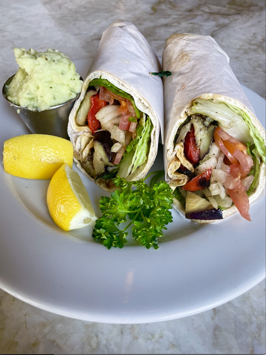 Order Grilled Veggie Pita Bread food online from Cafe Athena store, San Diego on bringmethat.com