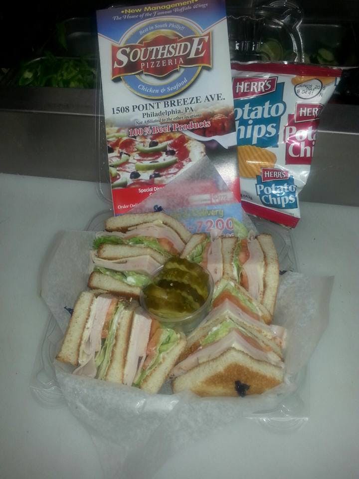 Order Turkey Club Sandwich - Sandwich food online from Southside Pizza store, Philadelphia on bringmethat.com