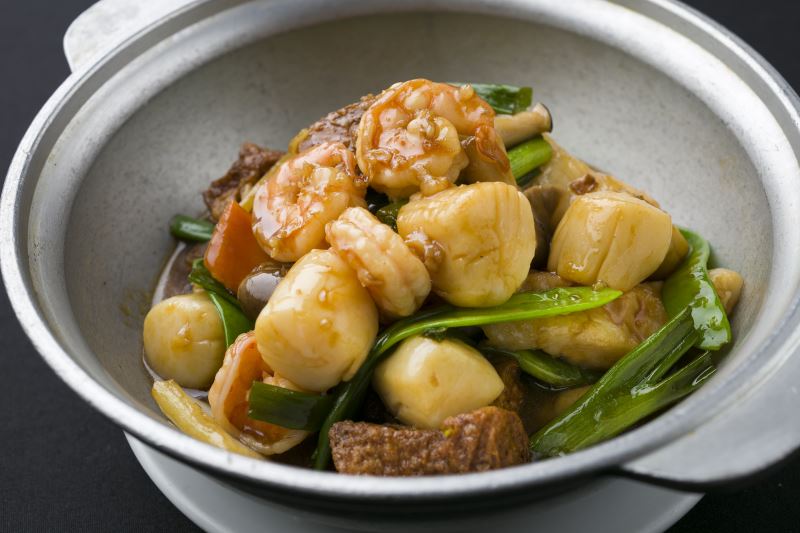 Order Claypot Seafood Tofu food online from Belacan Grill store, Tustin on bringmethat.com