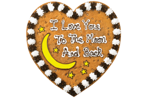 Order I Love You to the Moon and Back Cookie Cake food online from American Deli on Broad St. store, Athens on bringmethat.com