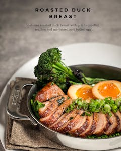 Order Roasted Duck Breast food online from Cha Yen Thai Cookery store, Watertown on bringmethat.com