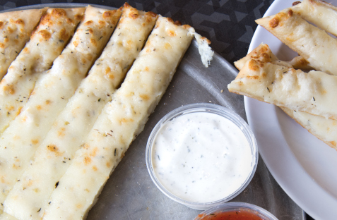 Order Cheese Sticks (w/1 Ranch & 1 Tomato) food online from Aver's Pizza South Btown store, Bloomington on bringmethat.com