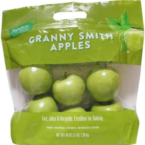 Order Signature Farms · Granny Smith Apples (3 lbs) food online from Vons store, Redondo Beach on bringmethat.com