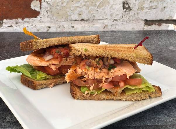 Order Grilled Salmon Sandwich food online from Lazy Daisy - La Cienega Park store, Beverly Hills on bringmethat.com