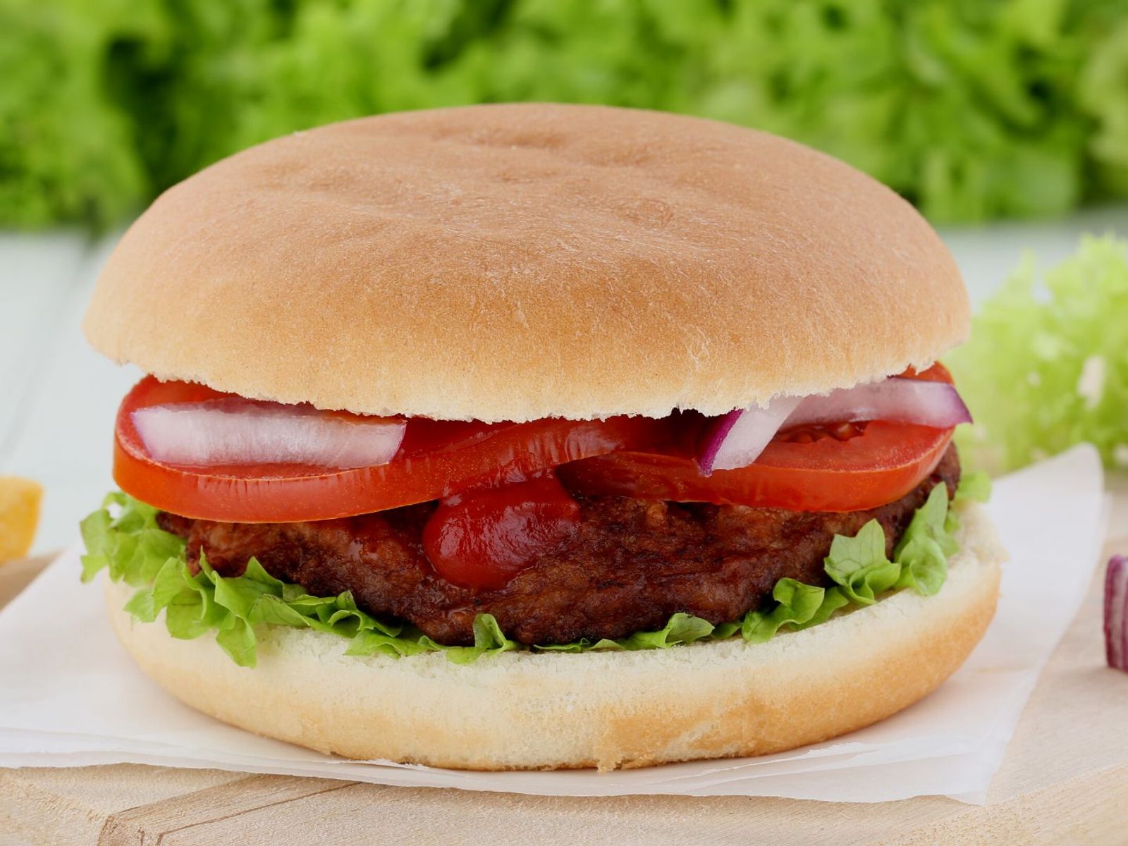 Order Classic Burger food online from Sizzler store, Meridian on bringmethat.com
