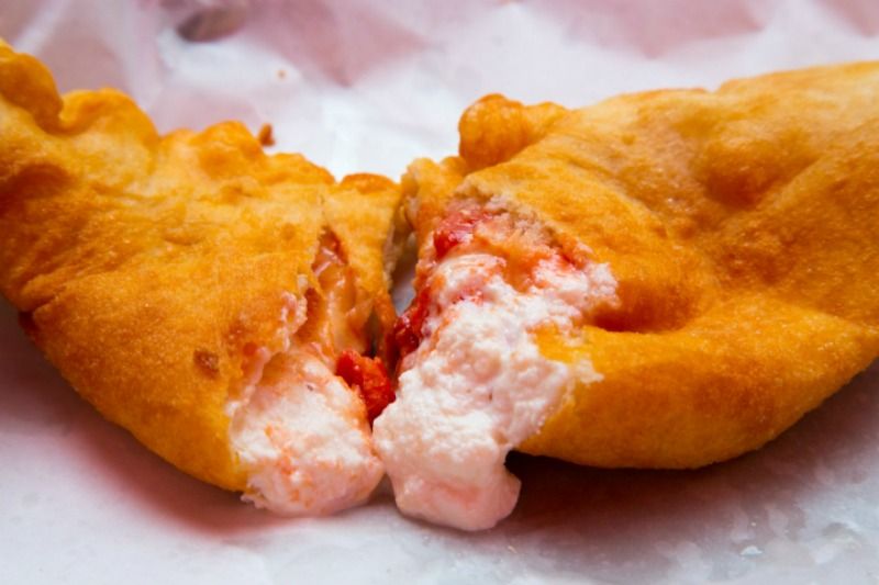 Order Fried Calzone food online from Mike & Saso Kitchen store, Charlottesville on bringmethat.com