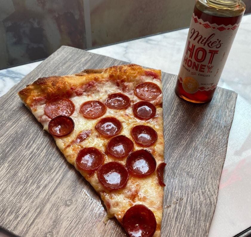 Order Pepperoni Pizza Slice - Pizza by the Slice food online from Prova PizzaBar store, New York on bringmethat.com