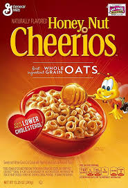 Order Honey nut Cheerios 18-24 oz. s big big box Cereal food online from The Ice Cream Shop store, Providence on bringmethat.com