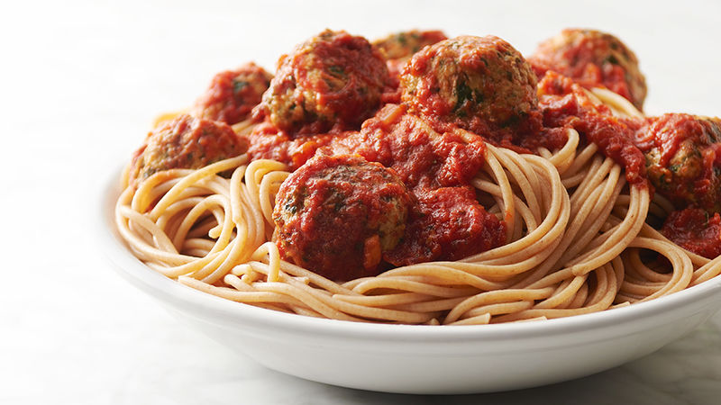 Order 7 " Spaghetti with Meatballs food online from Pizza Joe Express store, Arlington on bringmethat.com