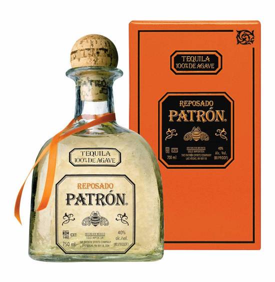 Order Patron Reposado, 375mL tequila (40.0% ABV) food online from Mimi Liquor store, Joliet on bringmethat.com