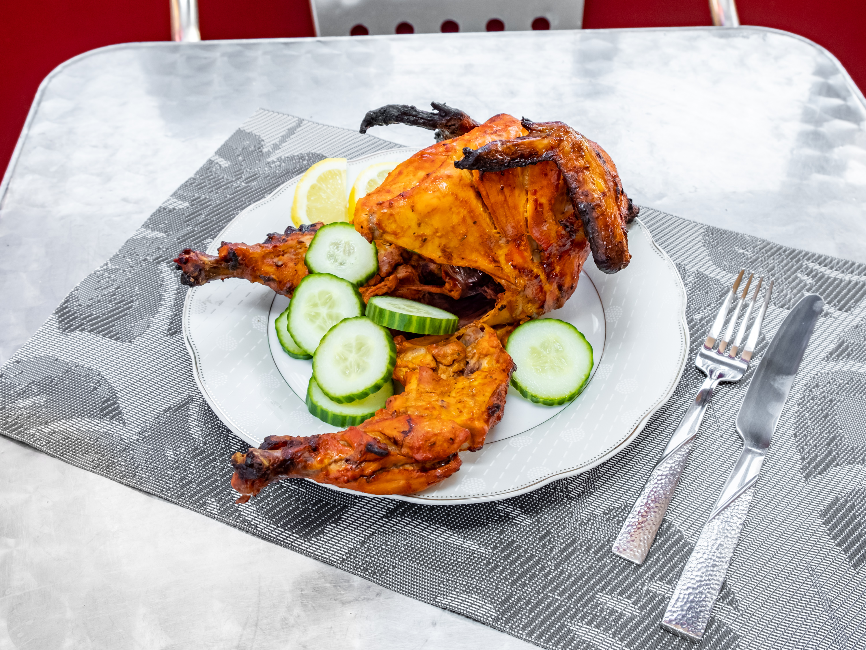 Order 14. Tandoori Chicken food online from Pak American Grill Halal store, Berkley Heights on bringmethat.com