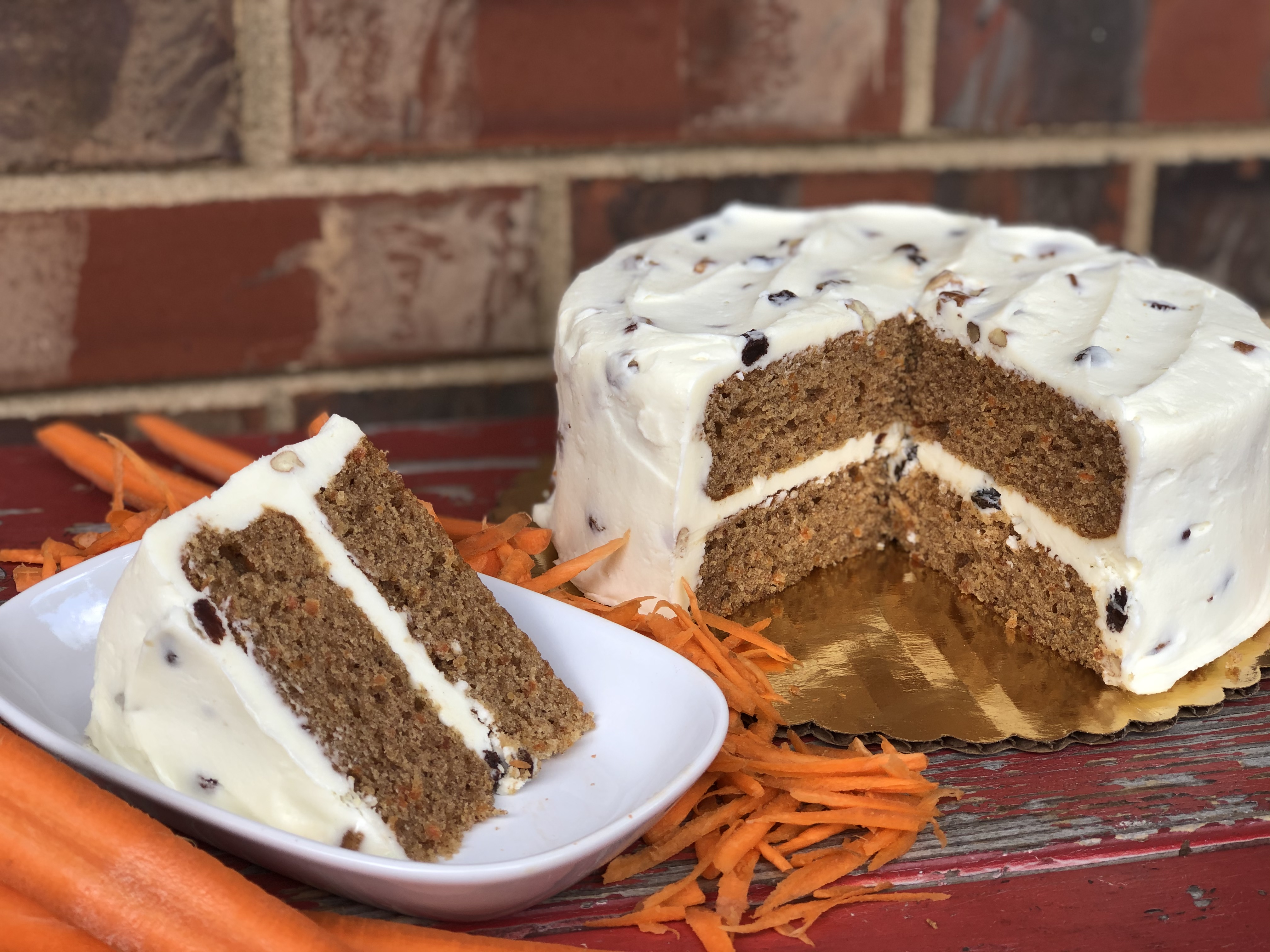 Order Carrot Cake food online from Mcentyre's Bakery store, Dallas on bringmethat.com