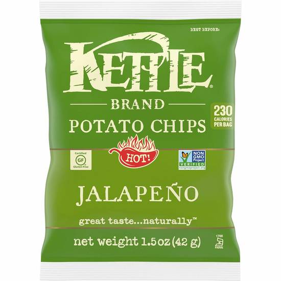 Order Kettle Chips Jalapeno Small Bag food online from IV Deli Mart store, Goleta on bringmethat.com