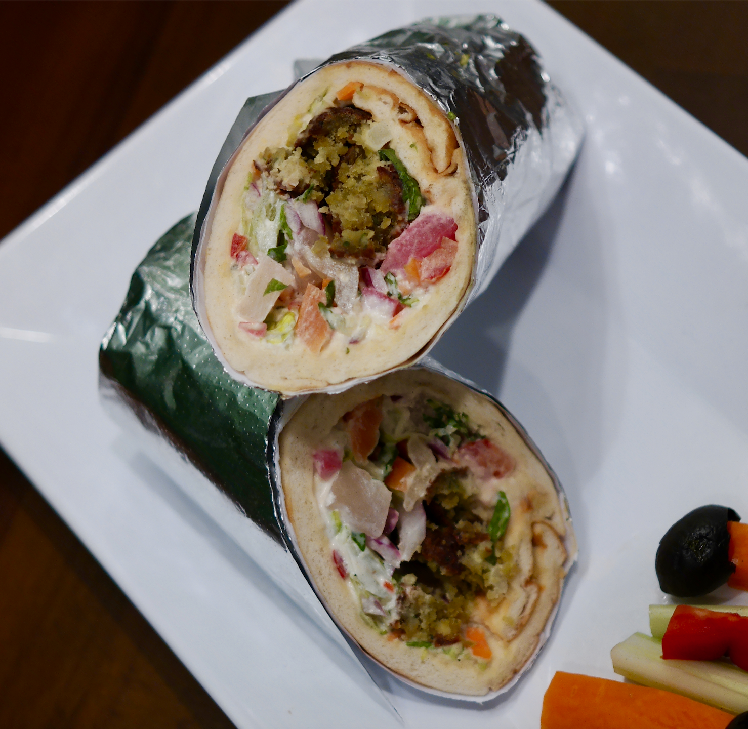Order Falafel Roll Lunch food online from Anar store, White Plains on bringmethat.com