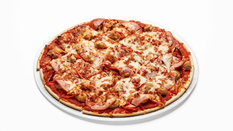 Order Meat Lovers Pizza-Small food online from Carbone's Pizzeria store, Woodbury on bringmethat.com