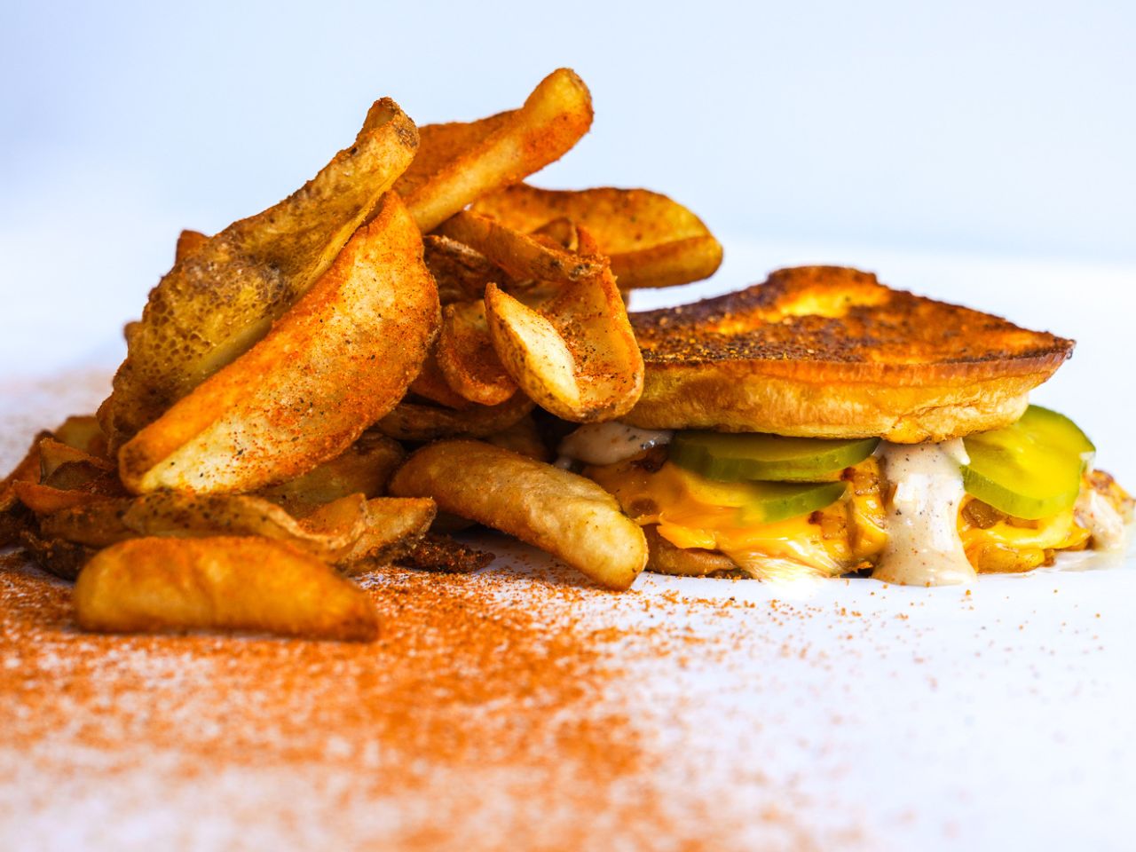 Order Ultimate Grilled Cheese Combo food online from Carlitos Diner store, Huntington Beach on bringmethat.com